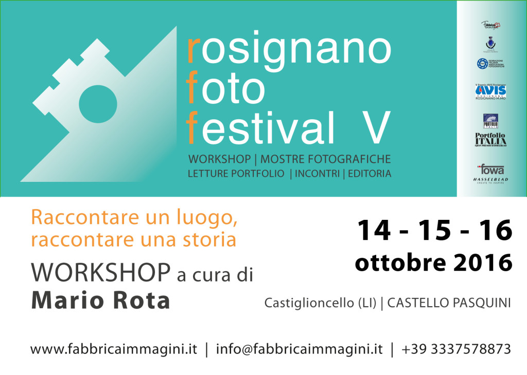 Workshop Mario Rota Rosignano Foto Festival